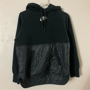 Nike Womens Fleece Quilted Pullover Hoodie